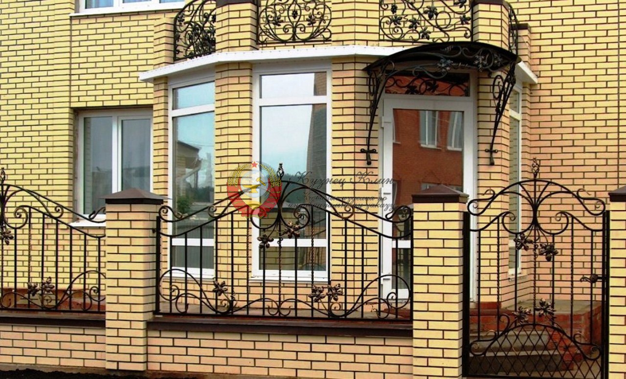 Забор и калитка кованые