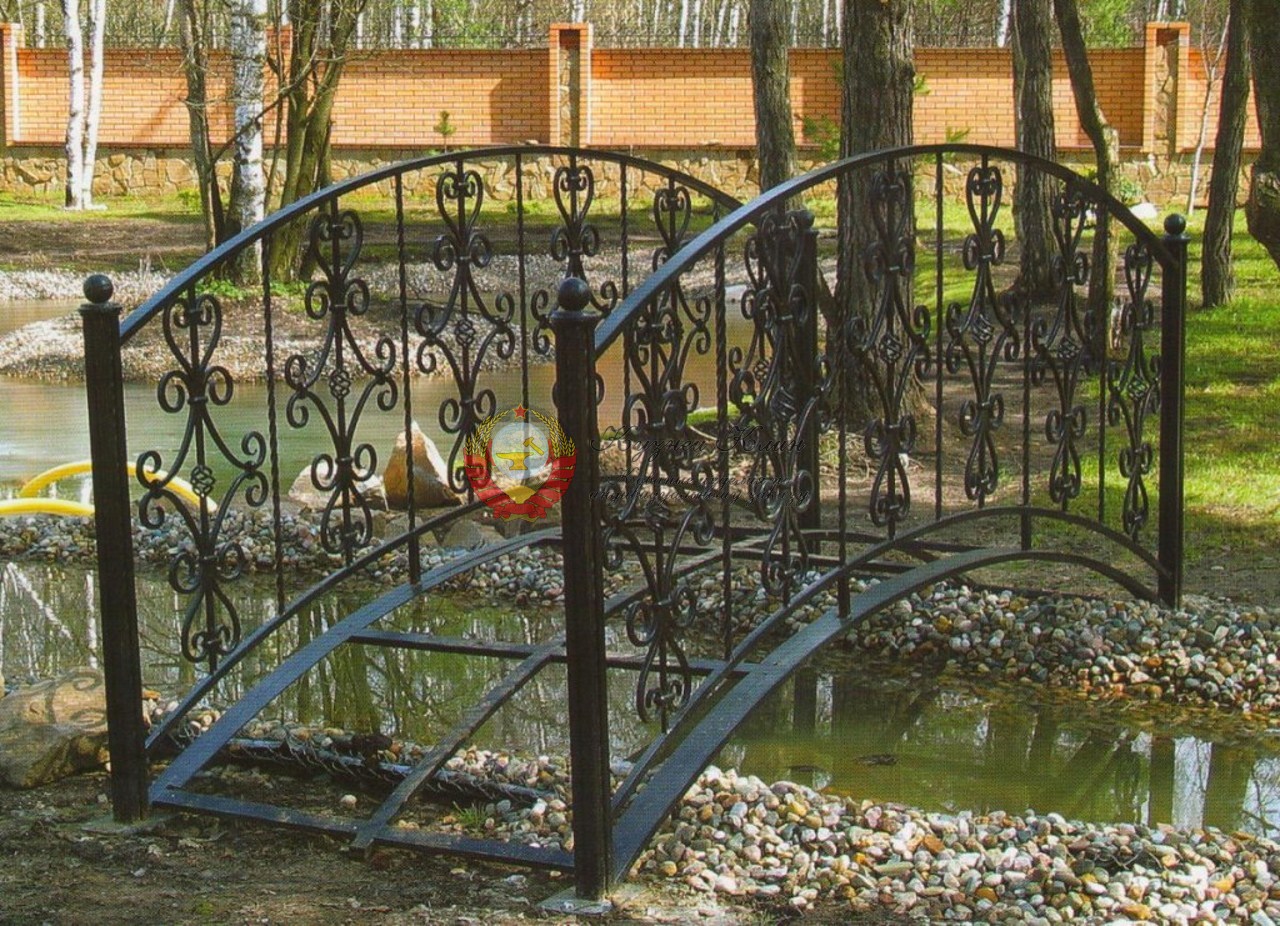 Кованый мостик под тротуарную плитку