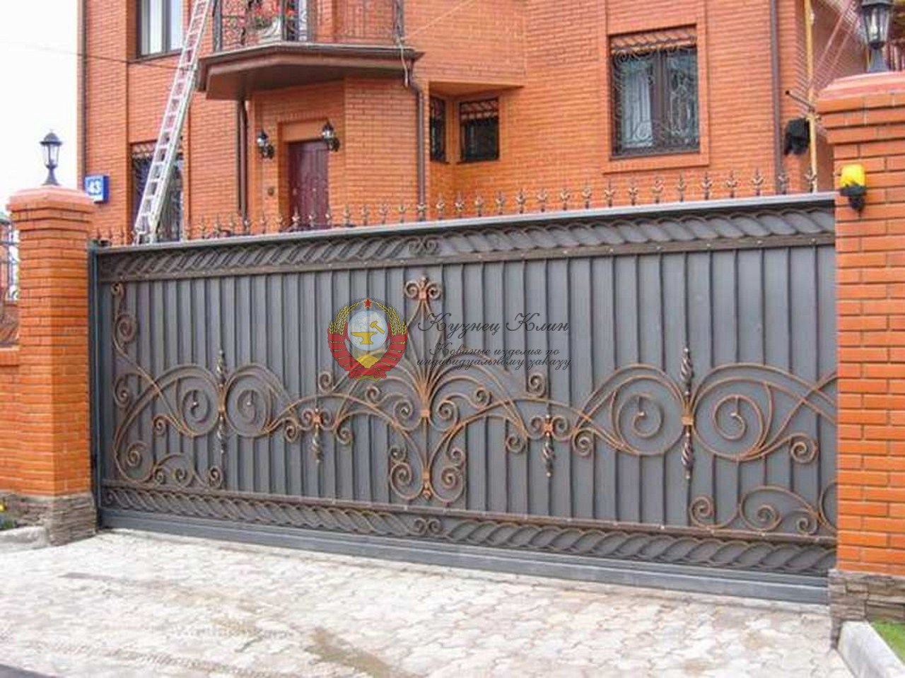 Ворота кованые откатные