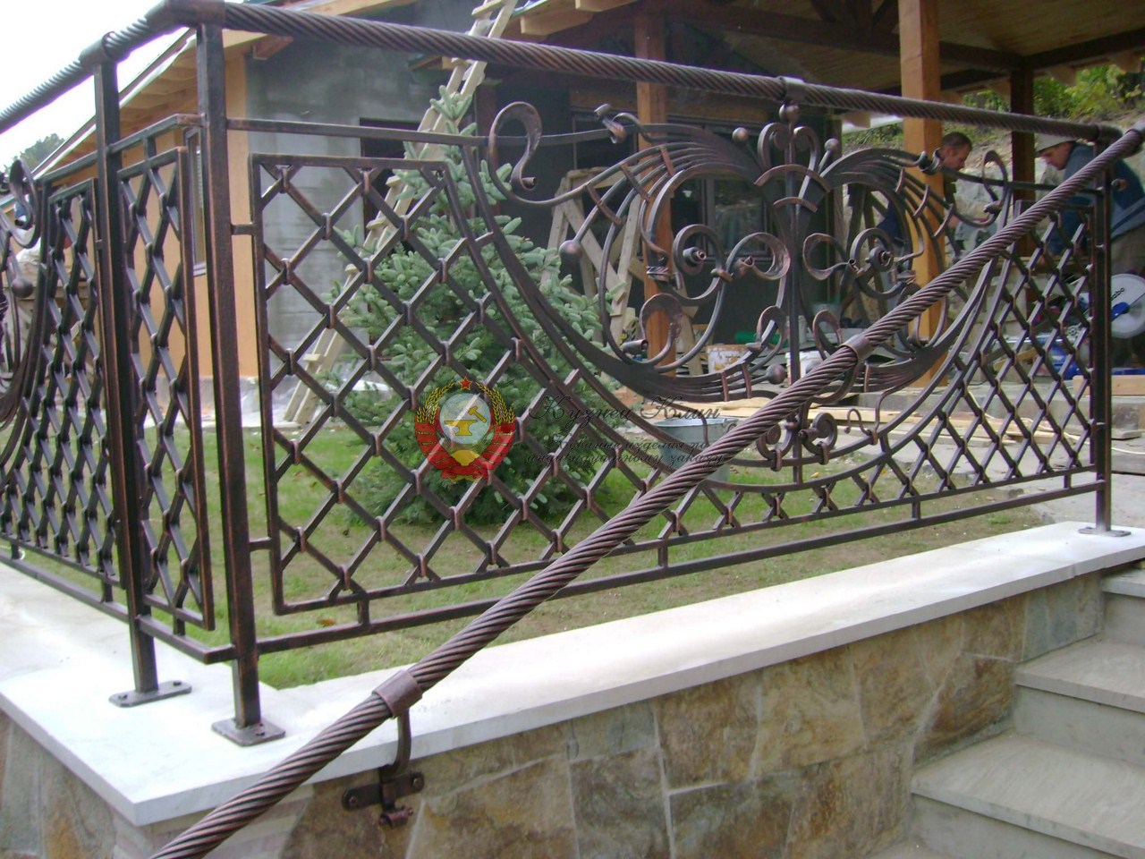 Изящные кованые перила