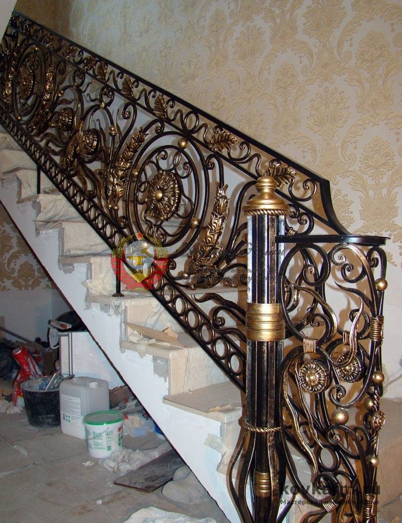 Кованые перила шикарный рисунок