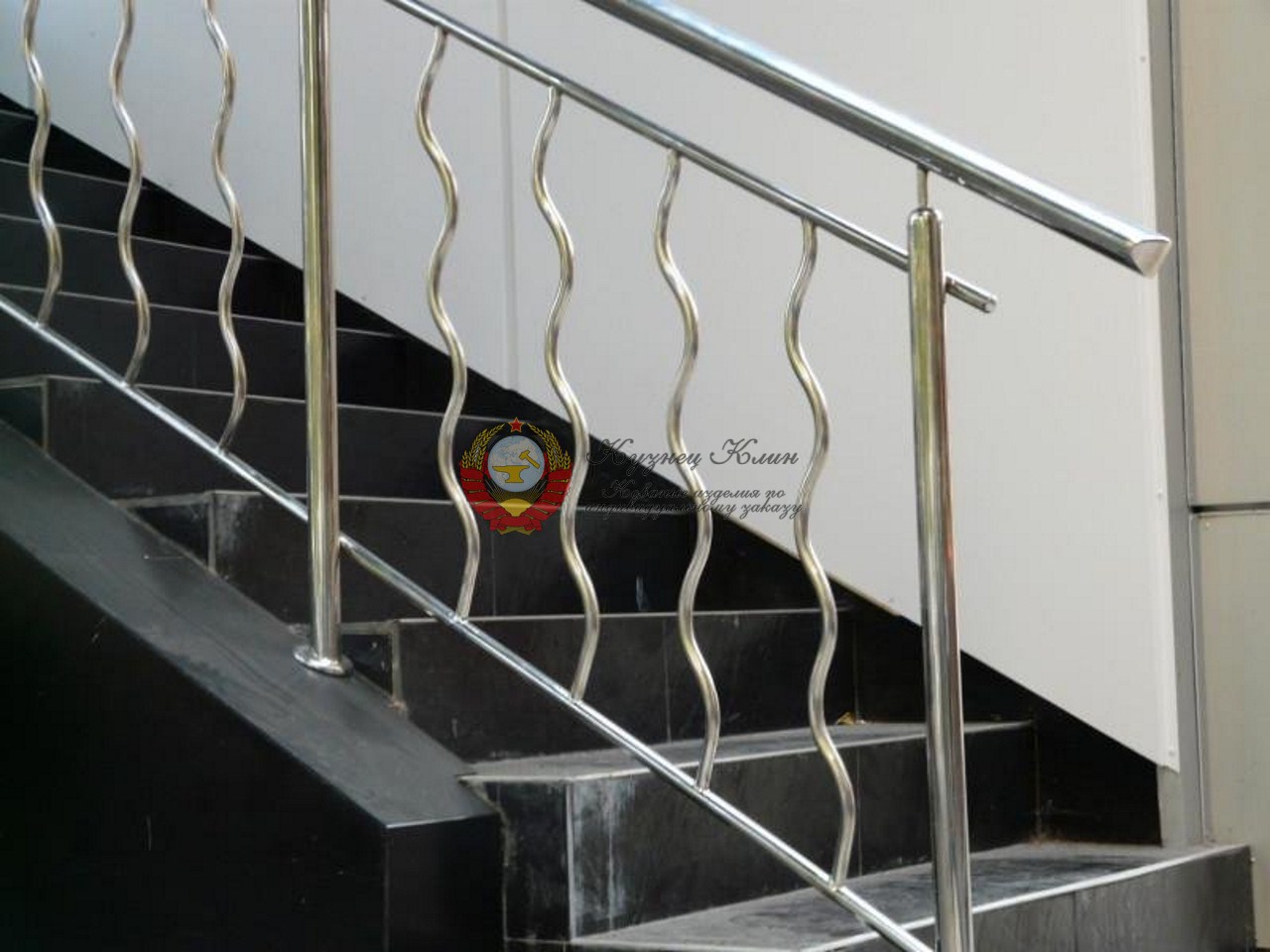 Перила нержавейка волна