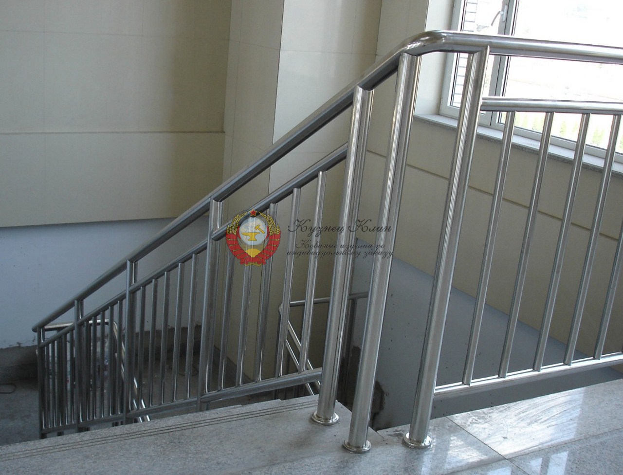 Сварные перила из нержавеющий трубы