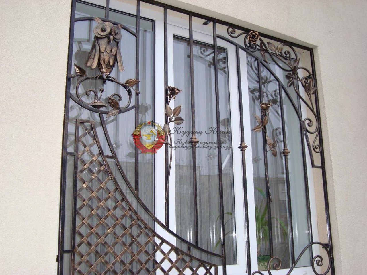 Кованая рншетка цветы