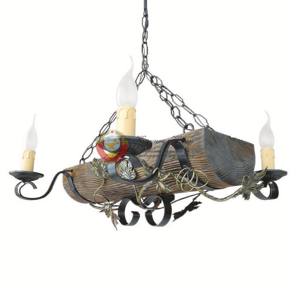 Кованая люстра свечки