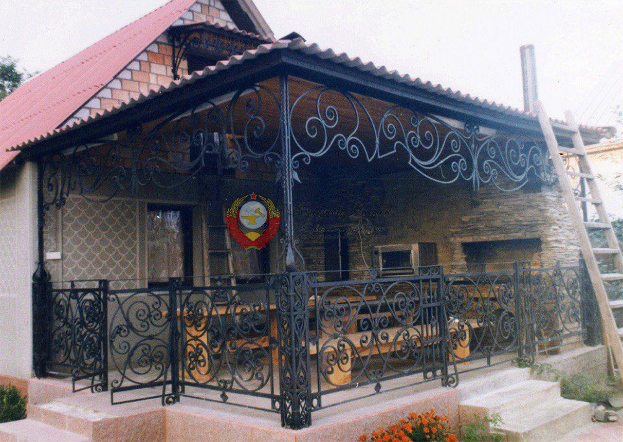 Беседка пристройка для барбекю