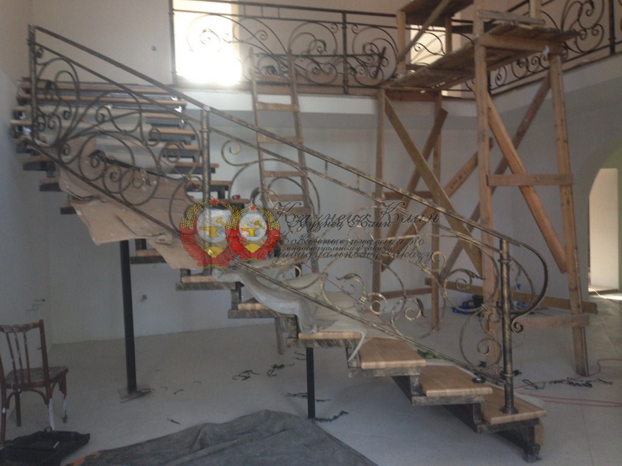 Лестница на средних опорах