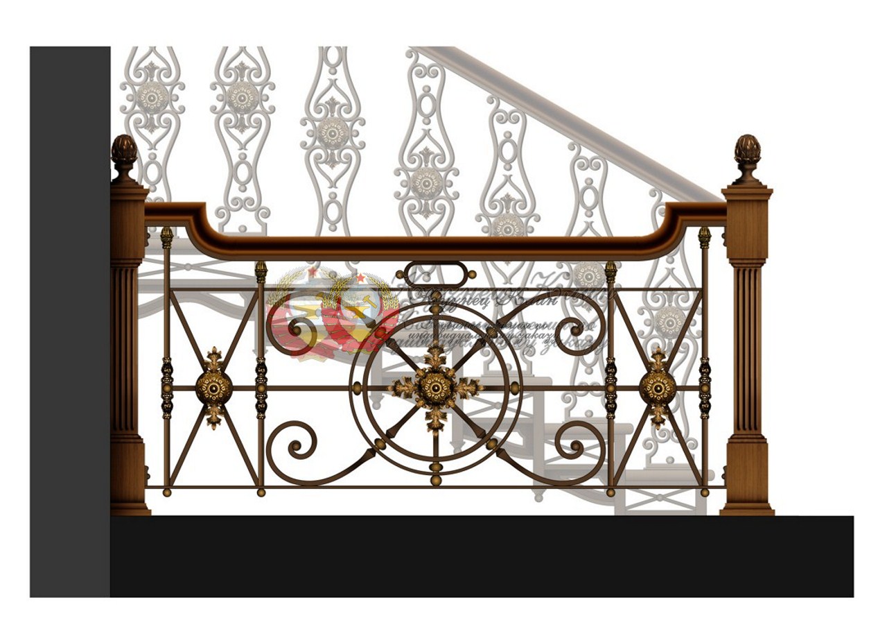 Варианты рисованых перил