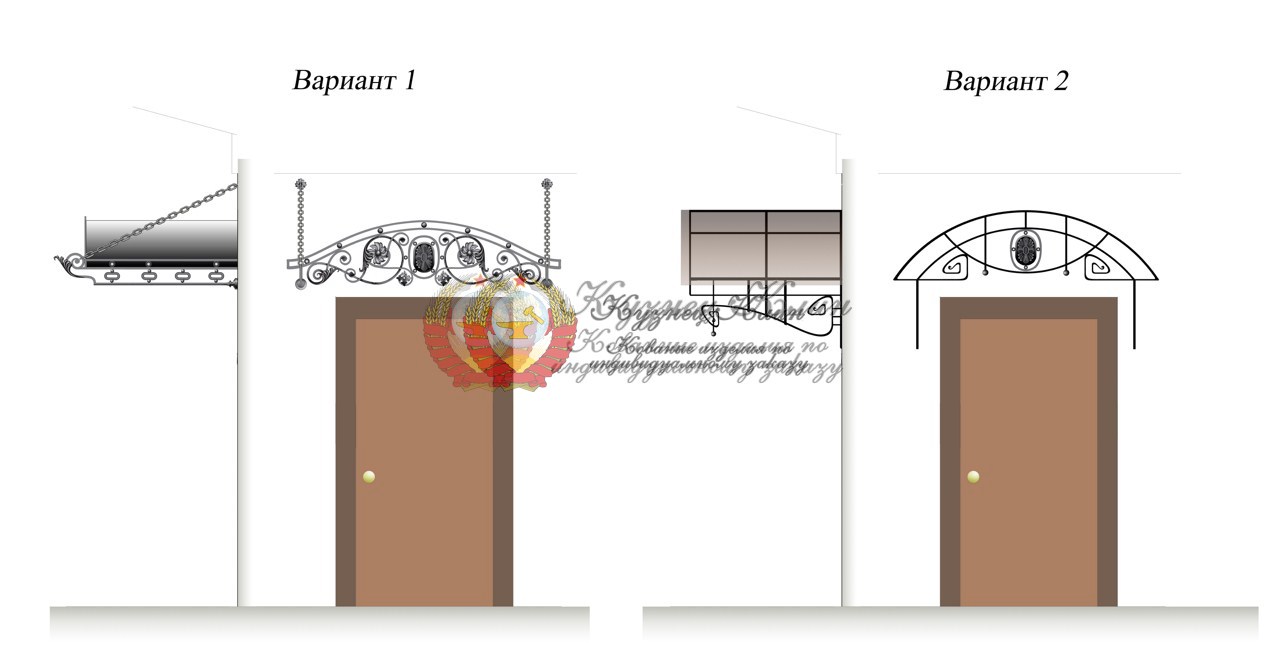 Варинты козырьков в чертежах