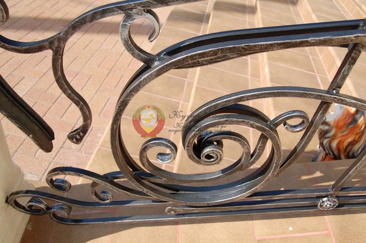 Кованые перила двойня