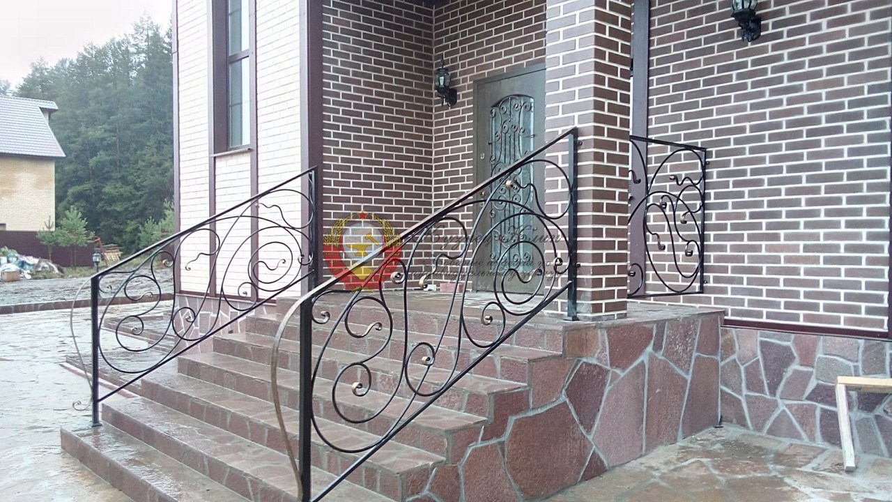 Кованые перила простые