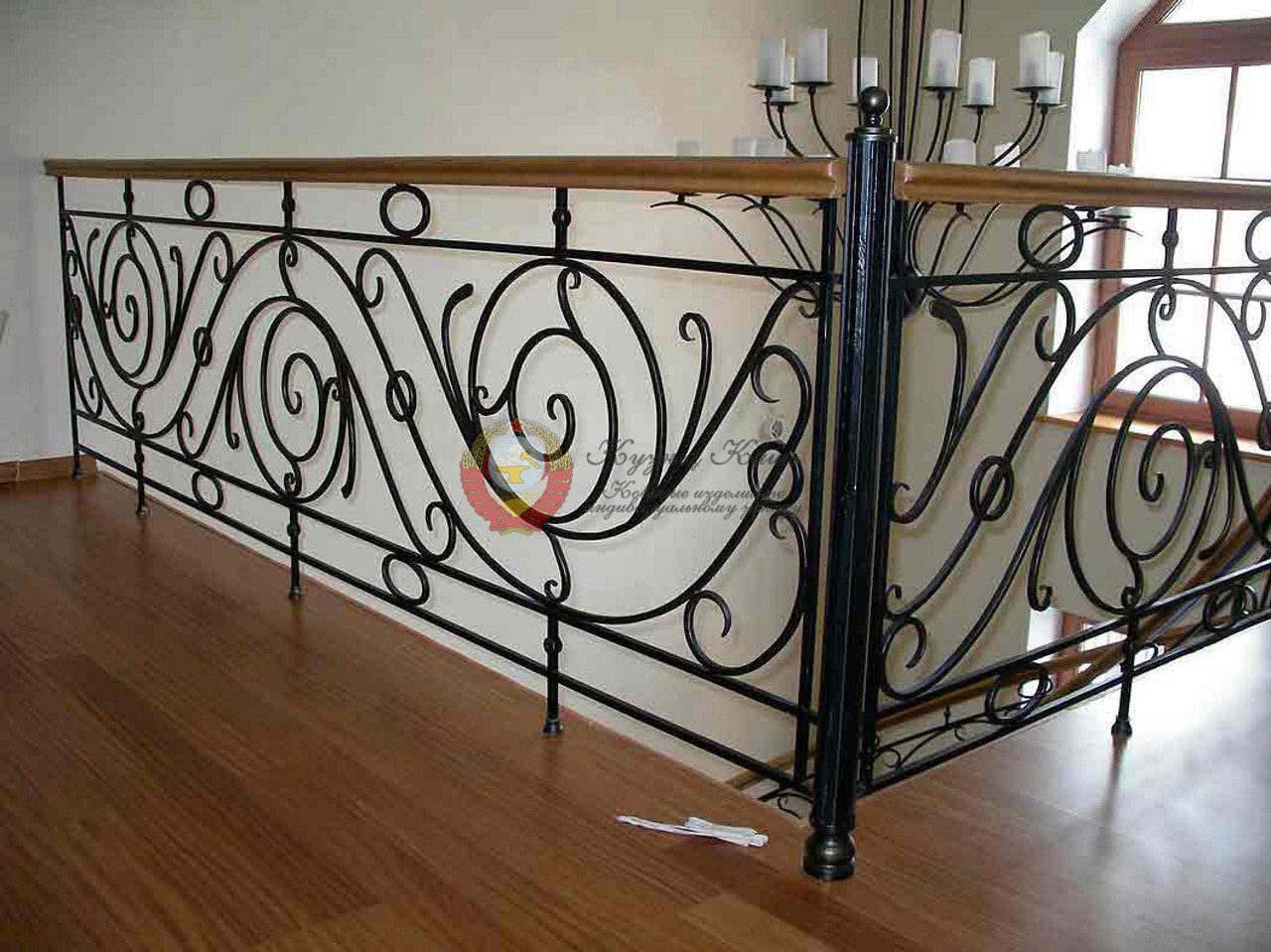 Перила кованые угловые