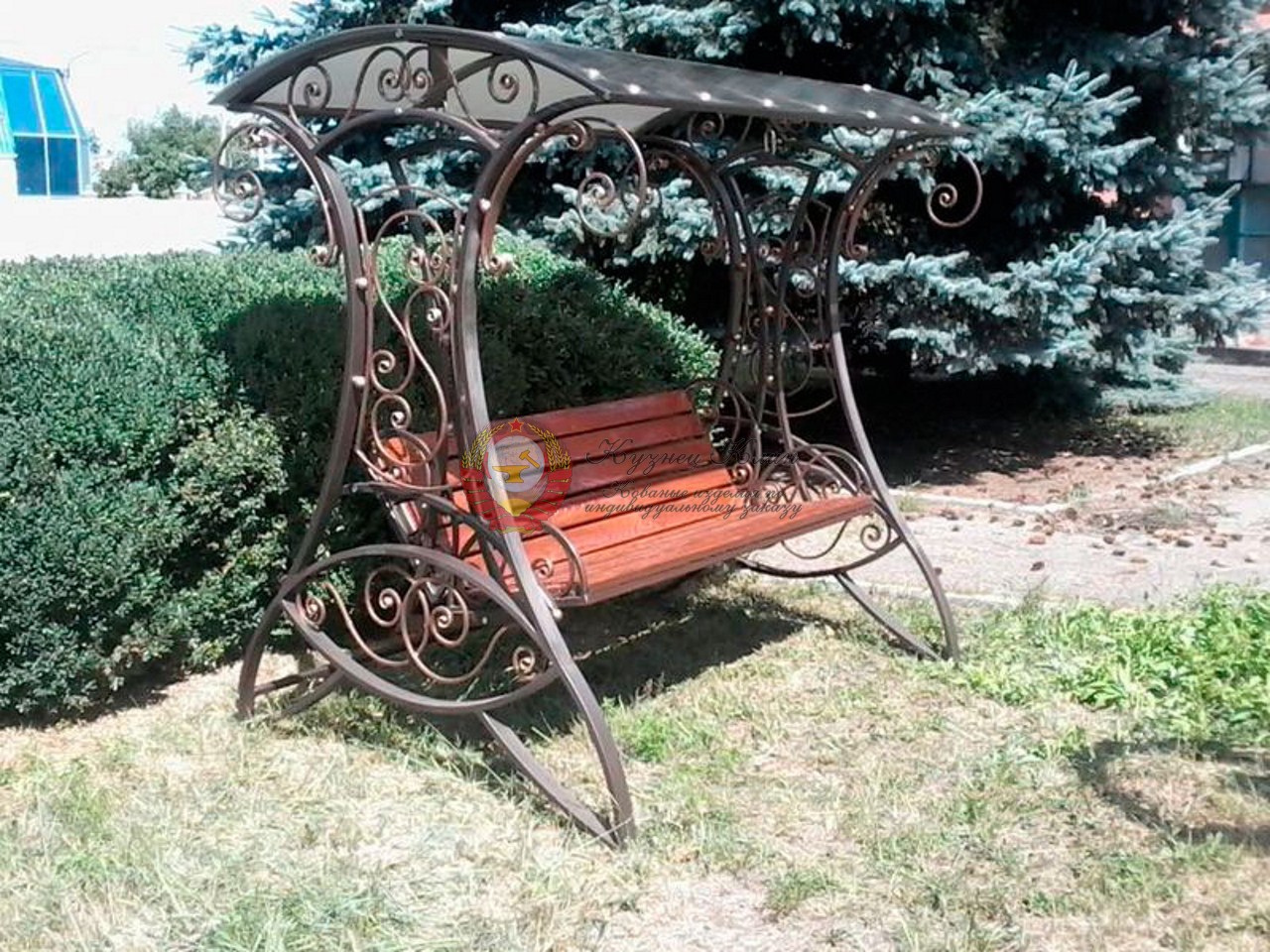 Кованые качели гамак