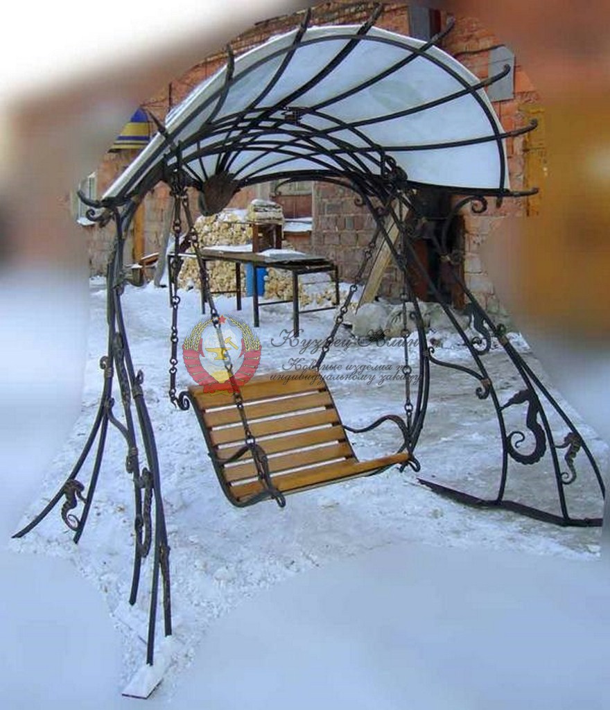 Кованые качели одинарные