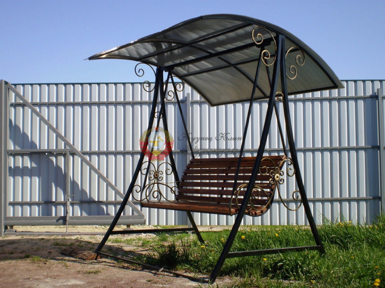 Кованые качели садовод