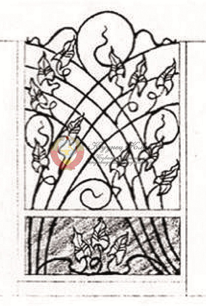 Эскиз калитки работа дизайнера художника