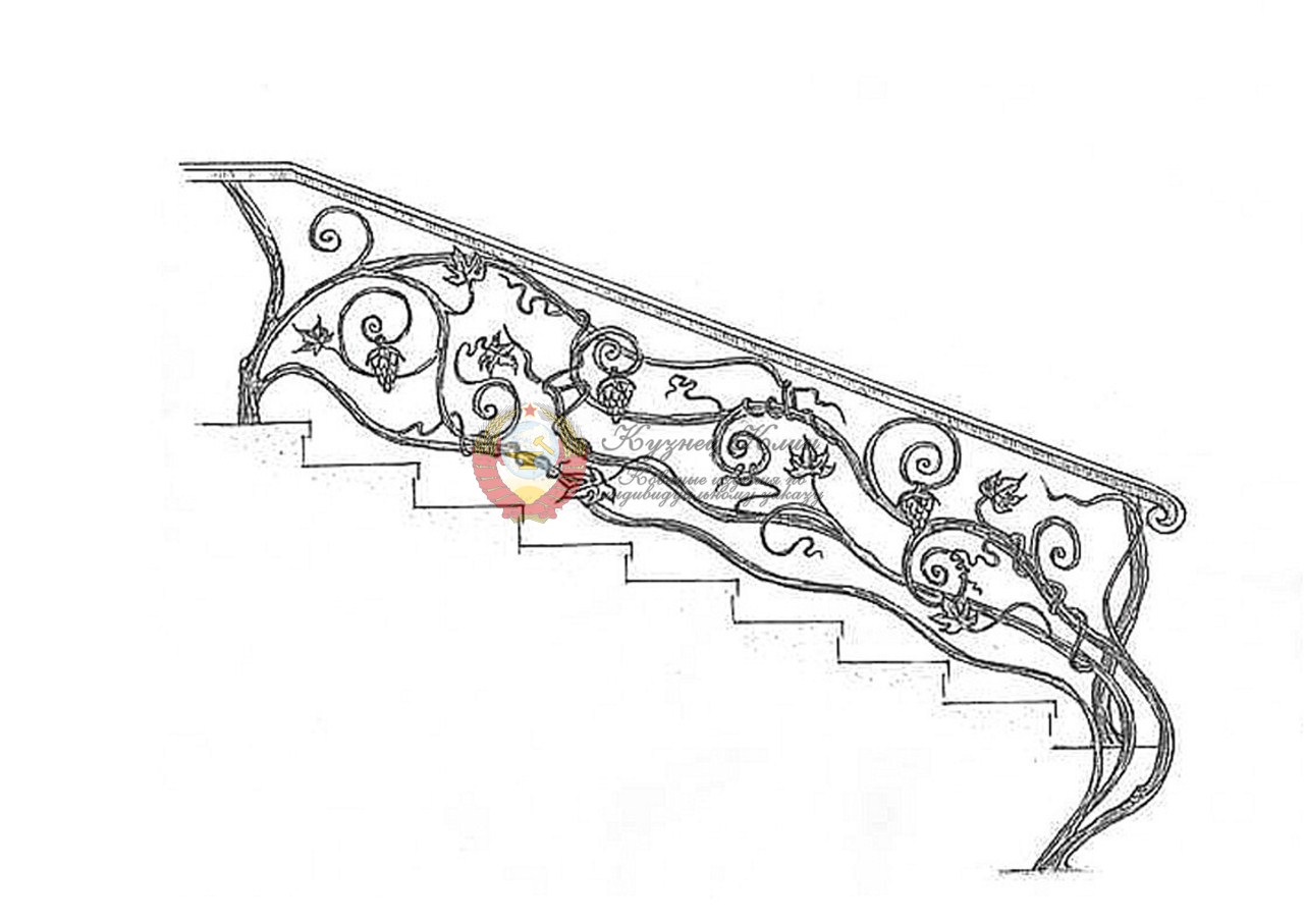 Готовый эскиз ограждения