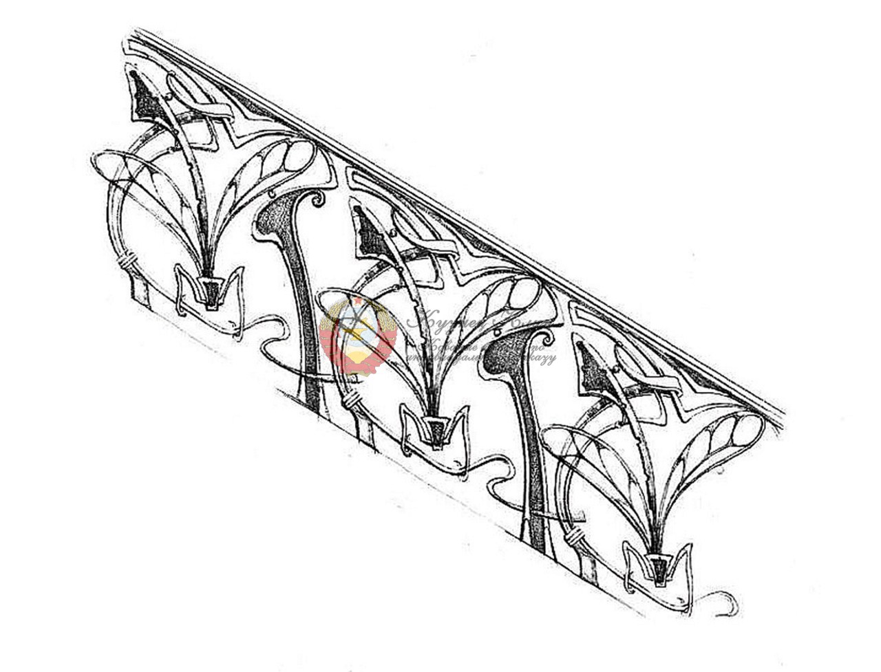 Кованые перила работа дизайнера художника