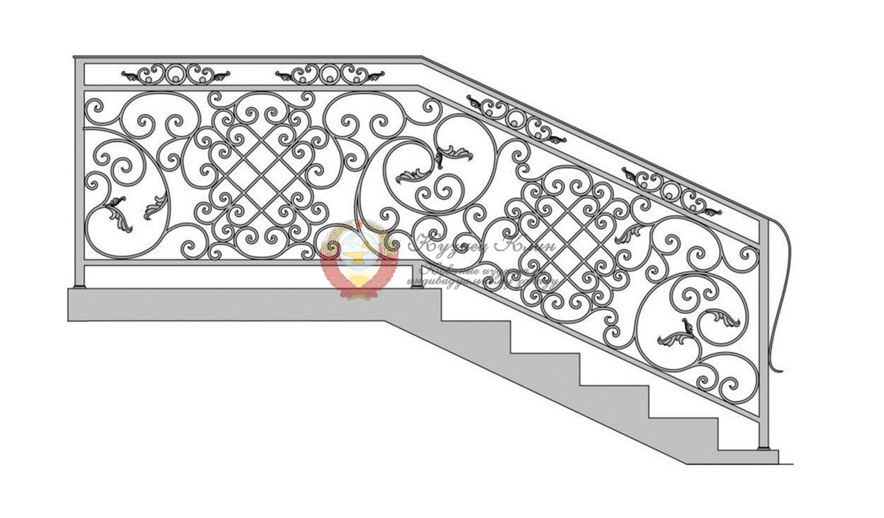 Эскиз ограждения со вторым светом