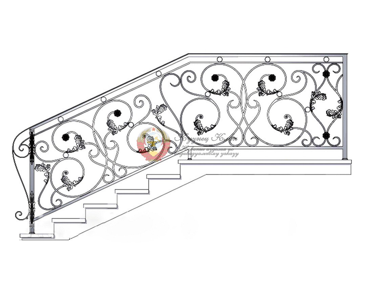Эскиз перил проект художника