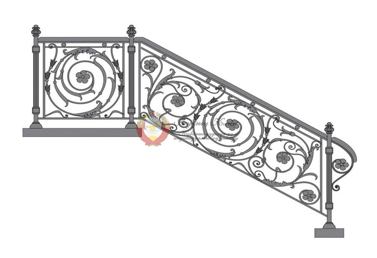 Эскизы ограждения лестницы
