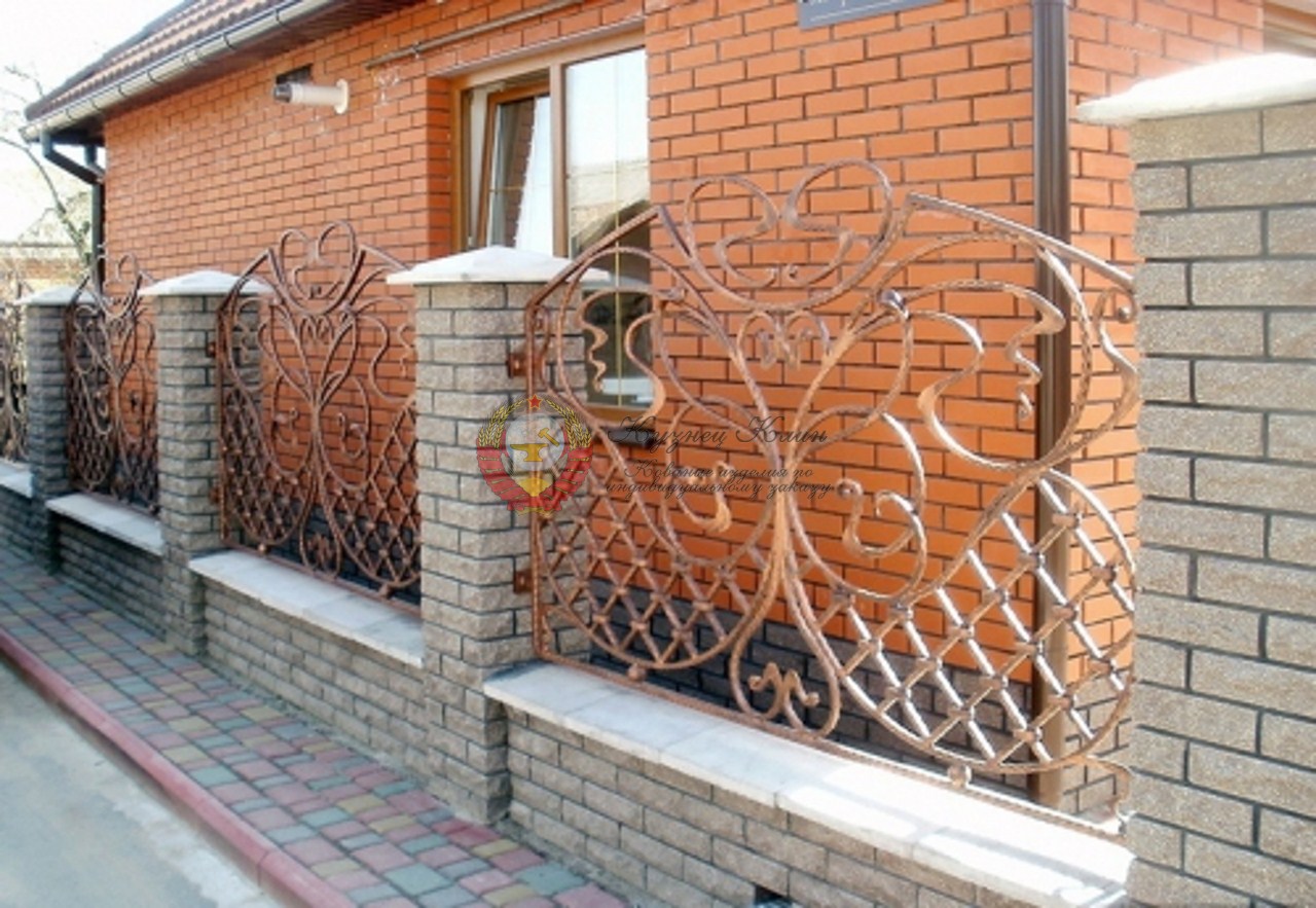 Кованый забор вставки