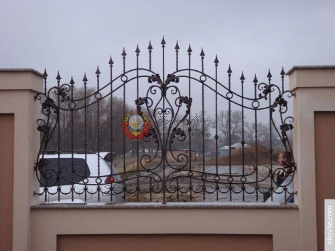 Кованый забор работа по чертежам