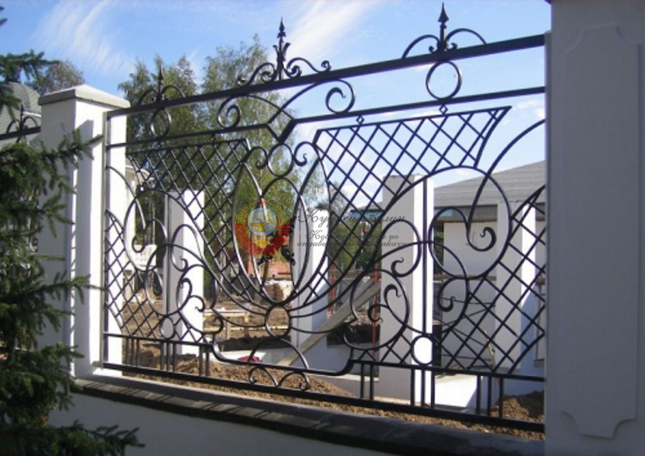 Кованый забор работа с художником