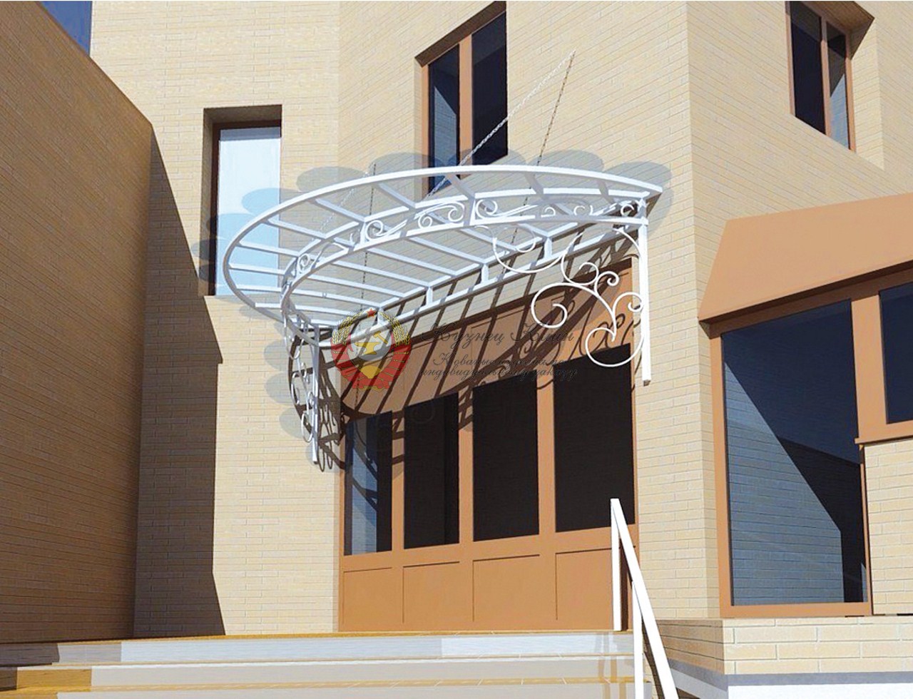 Модель кованого козырька