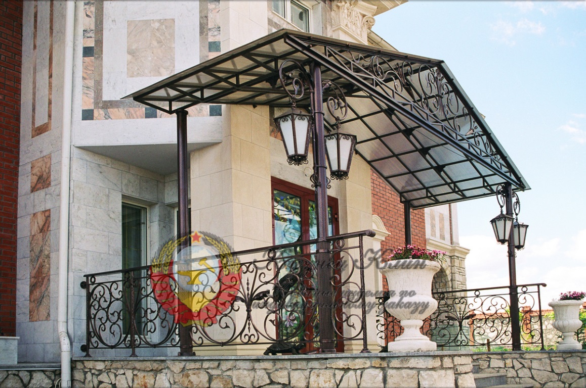 Кованый навес фото