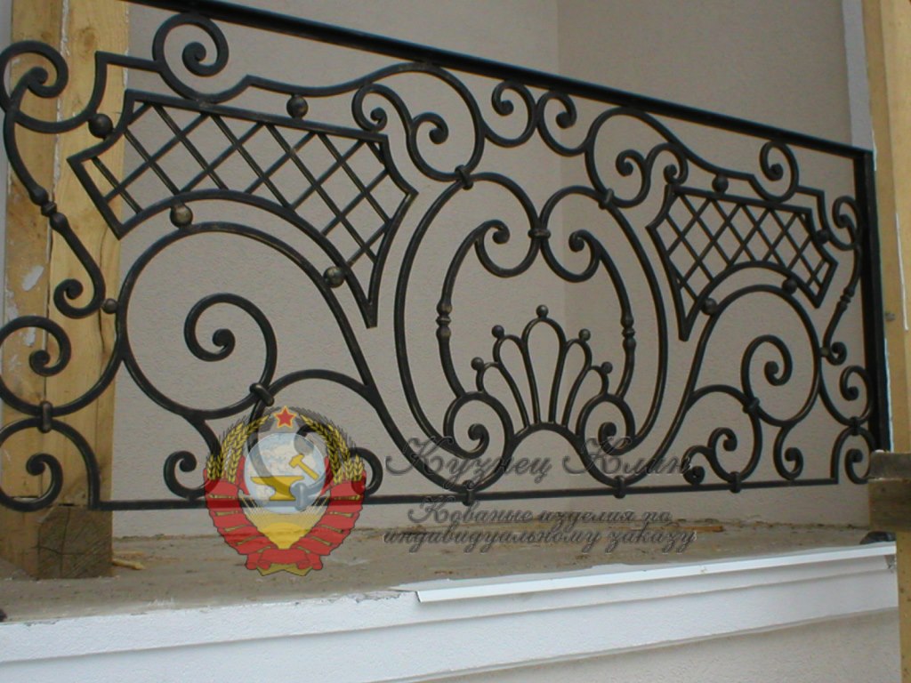 Кованое ограждение второго света