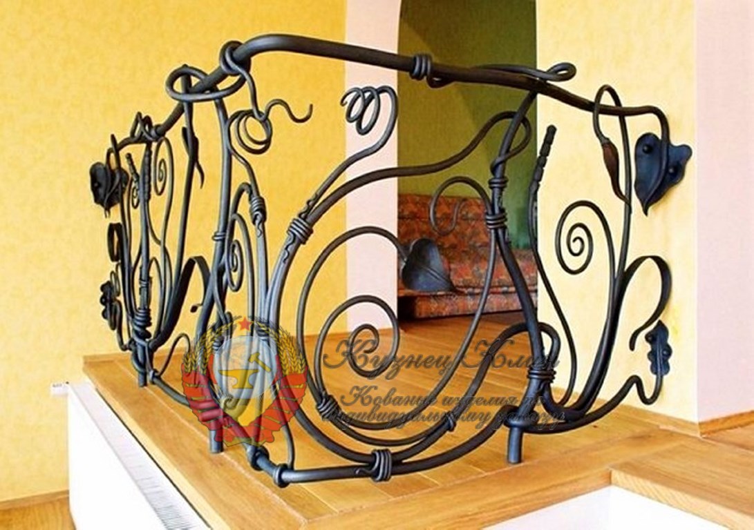 Кованое ограждение лилия