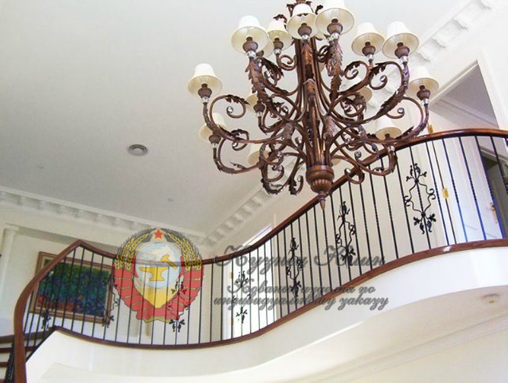 Кованое ограждение в интнрьере