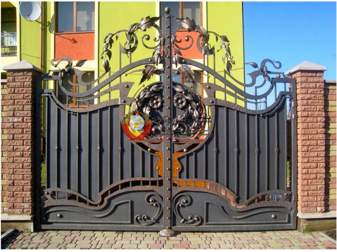 Кованые ворота массивные