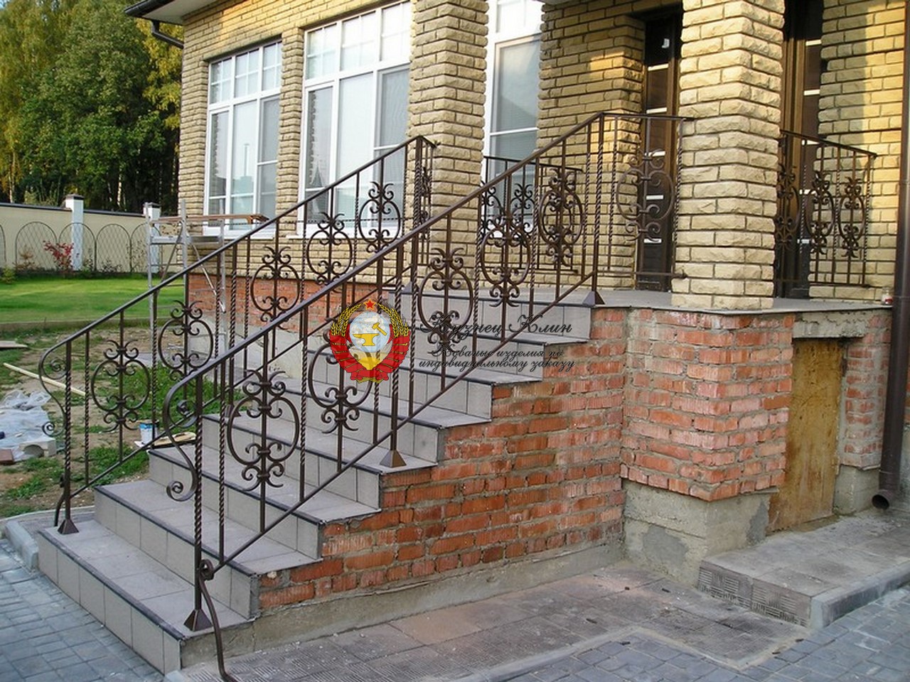 Кованые перила поручень металл