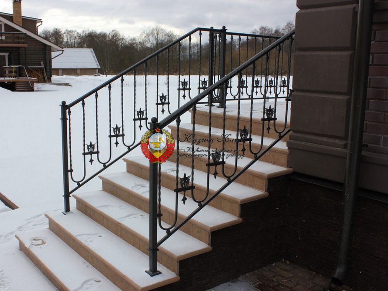 перила кованые на крыльцо