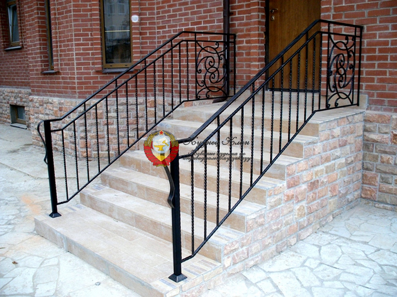 Перила с простым рисунком