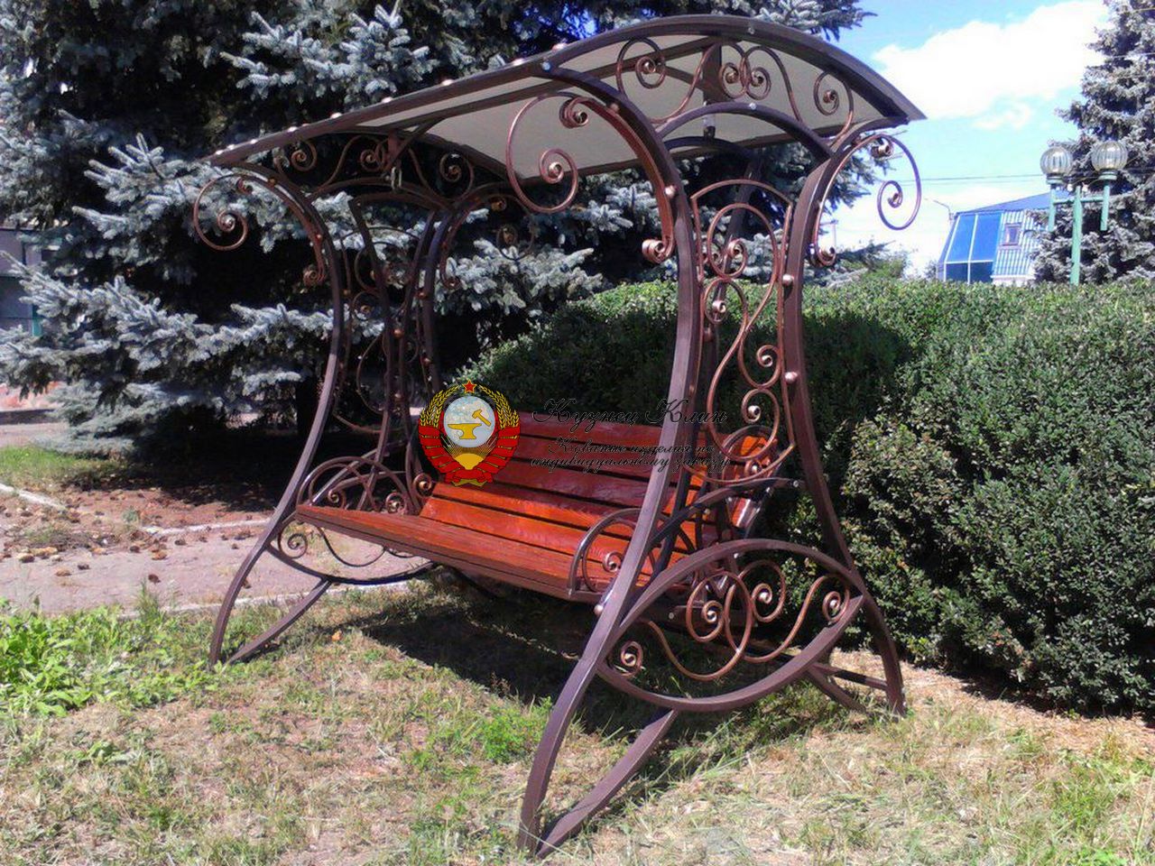 Кованые качели карона