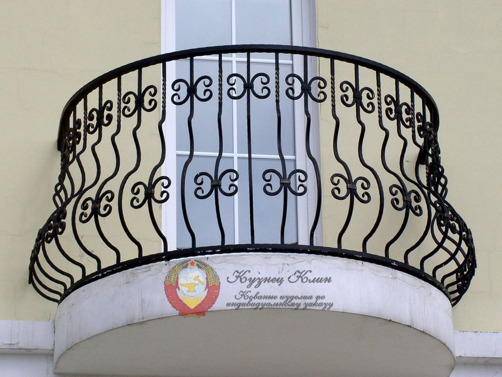 Кованый балкон эскиз