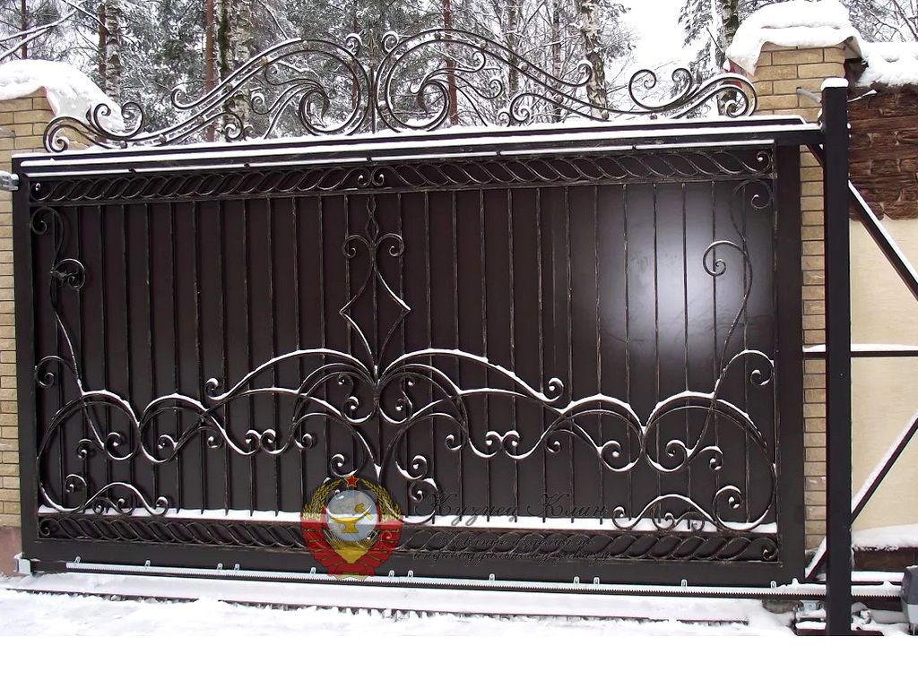 Кованые ворота откатные