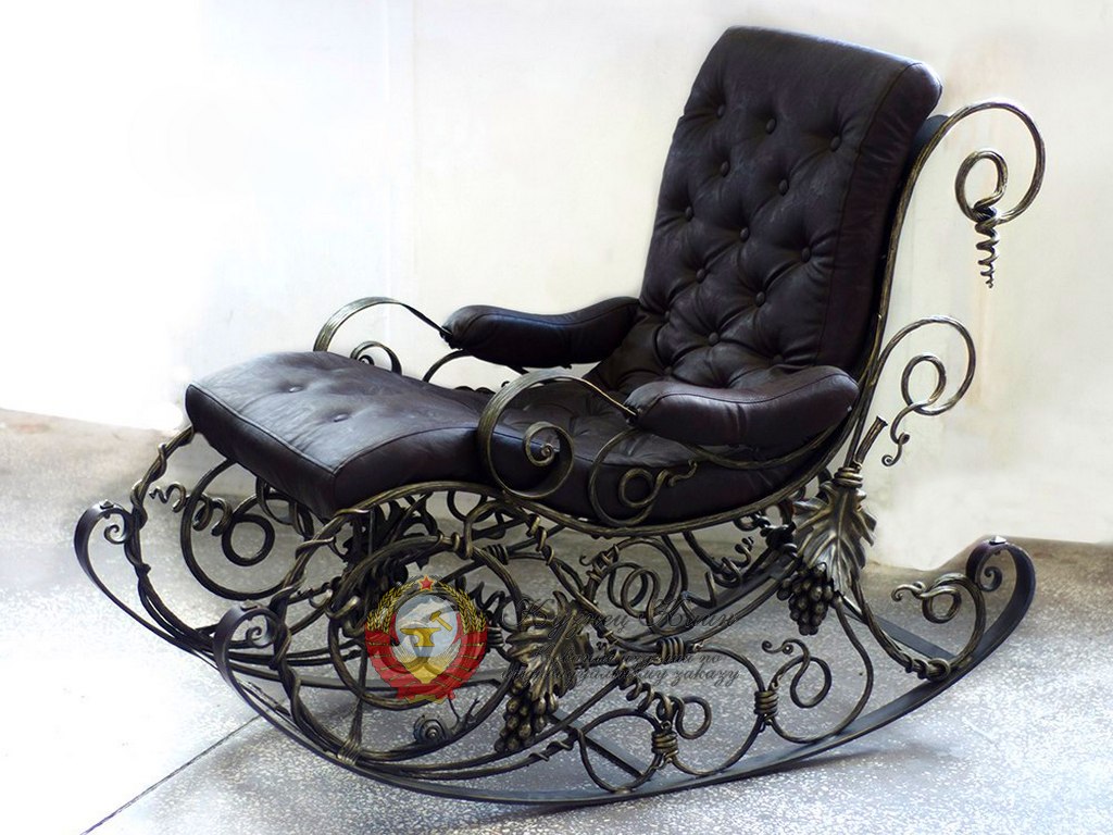 Кованое диван качалка