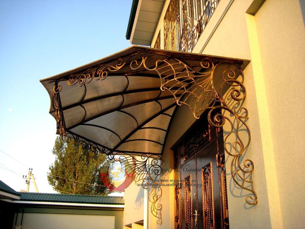 Кованый навес зонтик