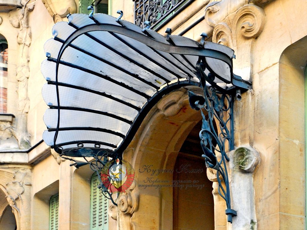 Кованый навес Италия