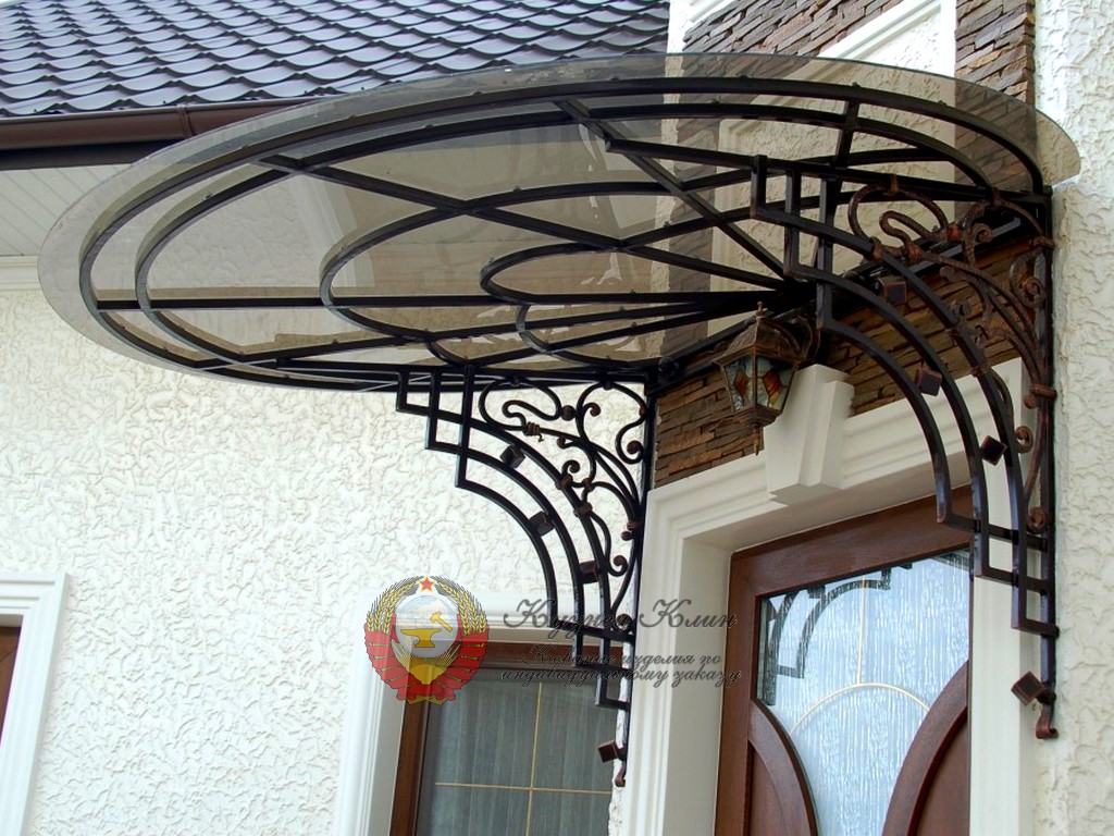 Кованый навес круглый
