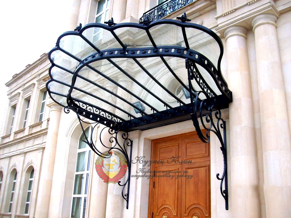 Кованый навес ожурный
