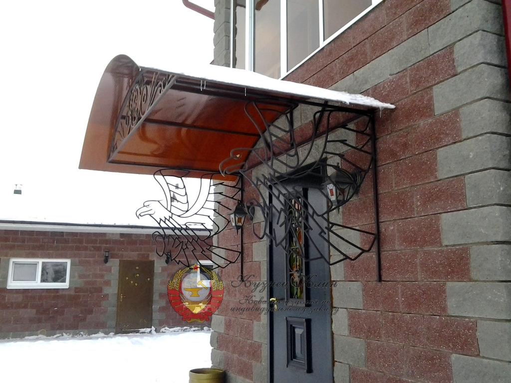 Кованый навес орел