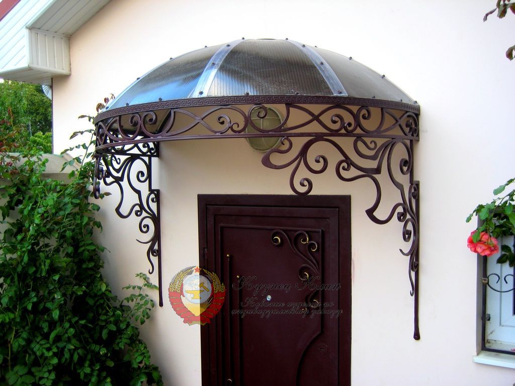 Кованый навес полукруг