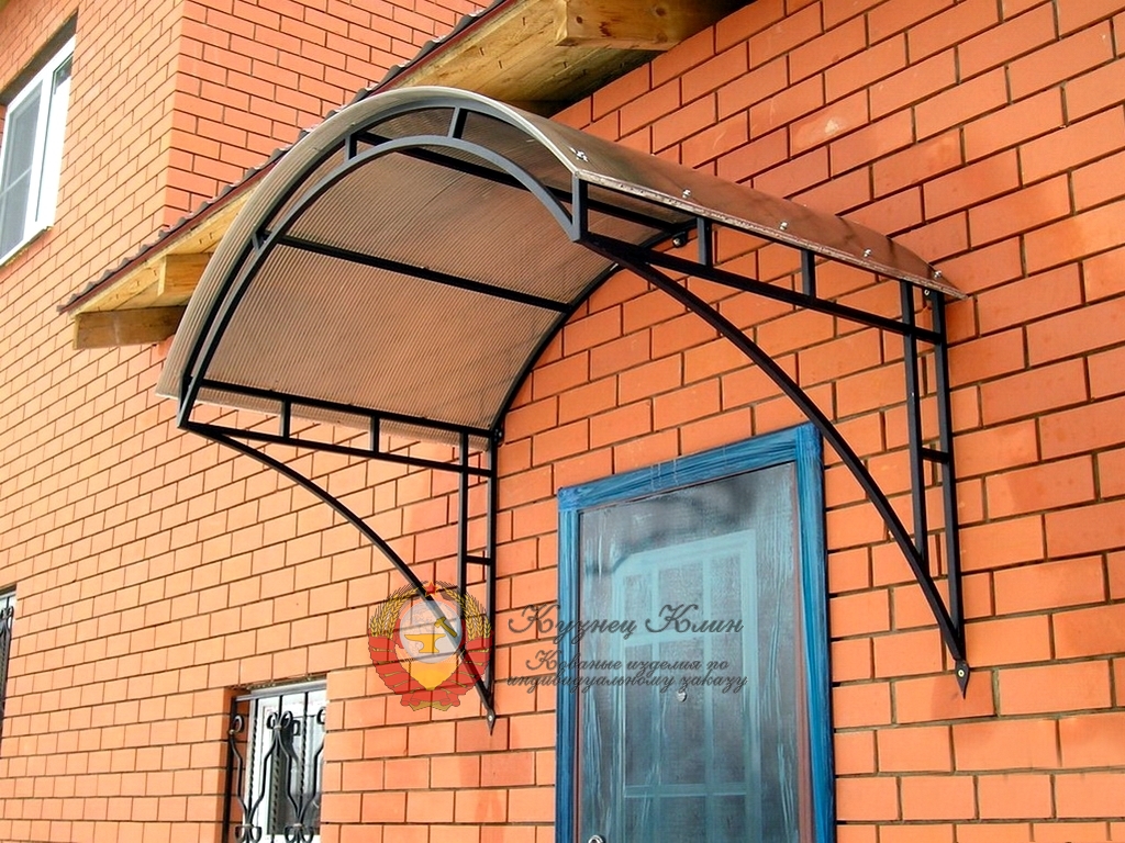 Кованый навес простая арка