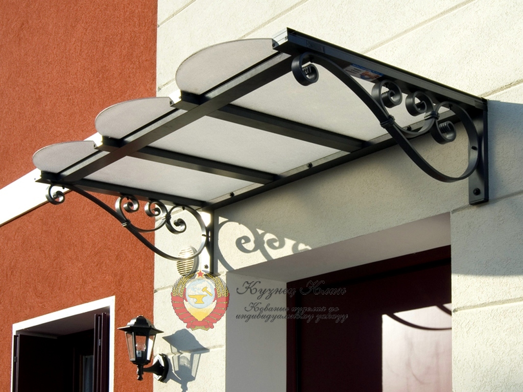 Кованый навес прямой