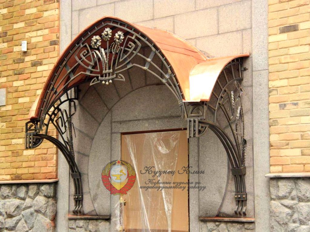 Кованый навес стиль восток